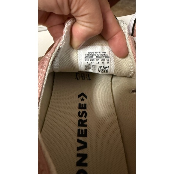 Converse all Star Low Top Chuck Taylor Sneakers pink Women's Size 9.5/M 7.5 - Picture 8 of 9